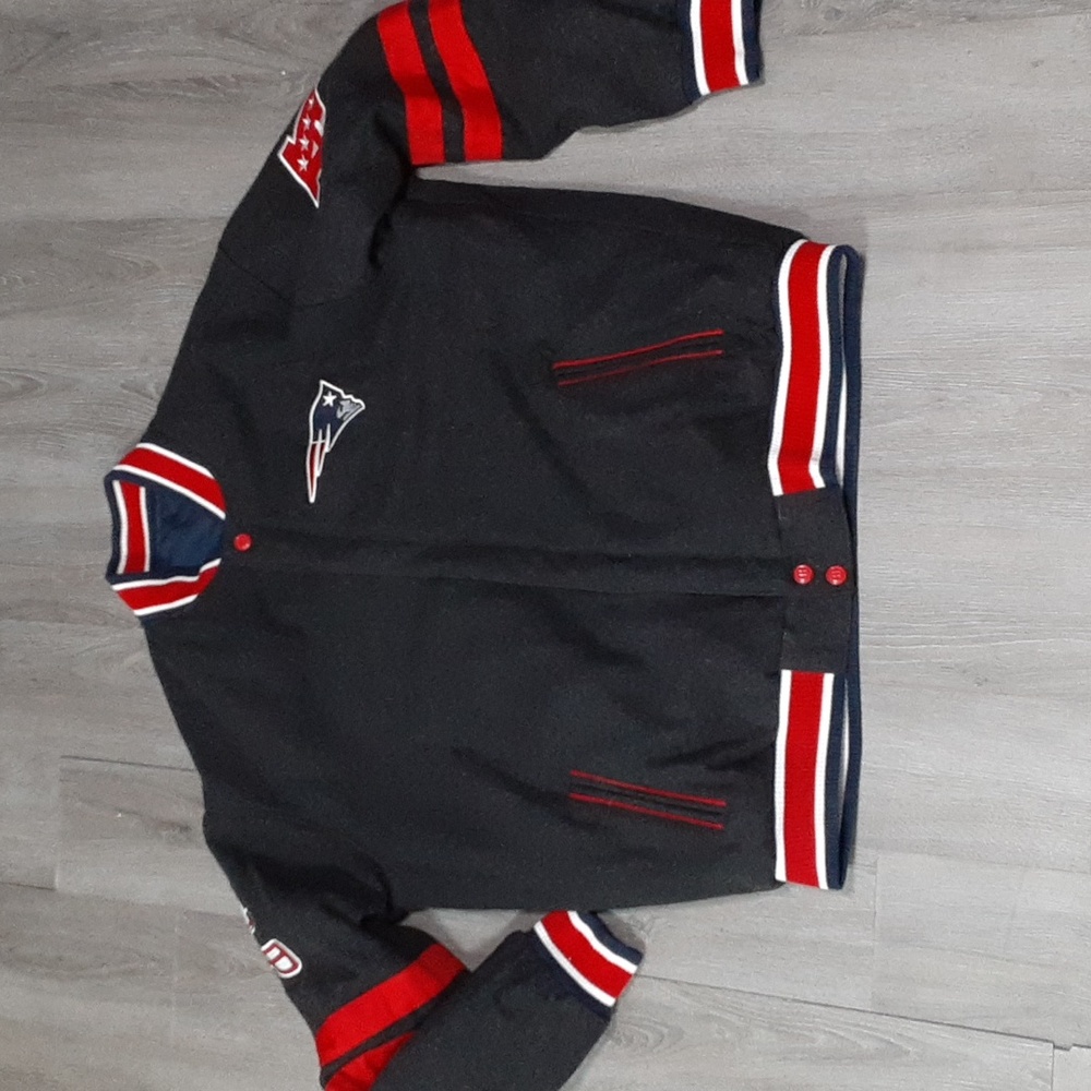 New England Patriots Varsity Reversible Wool Jacket